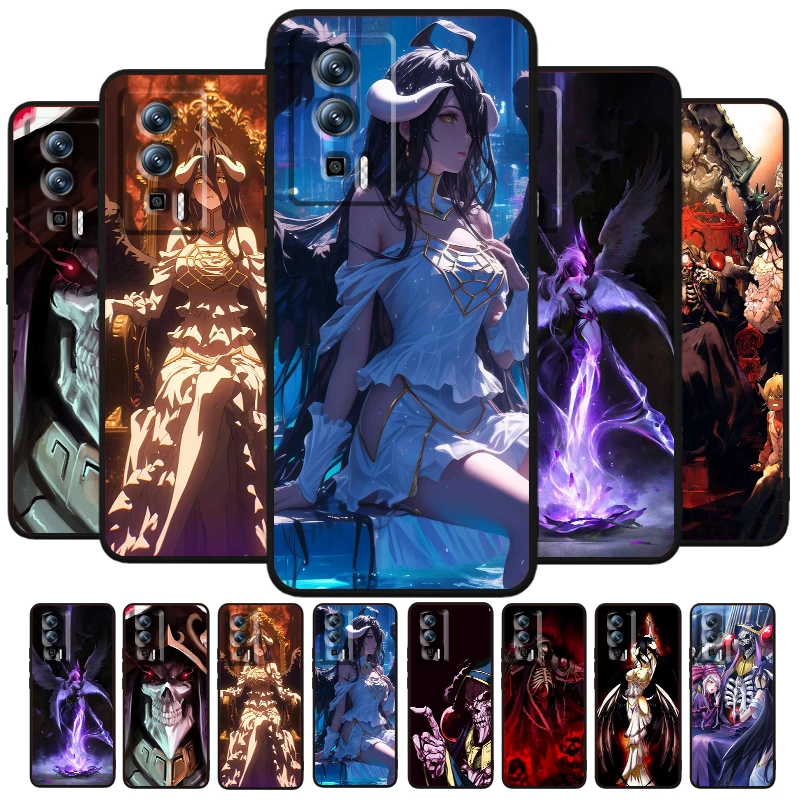 Overlord película Anime Cool para Xiaomi Redmi 9A 9C 9AT 10C 9 9T 10 12C 13C A3 12 K60 A1 K50 K40 5G negro Funda de teléfono suave