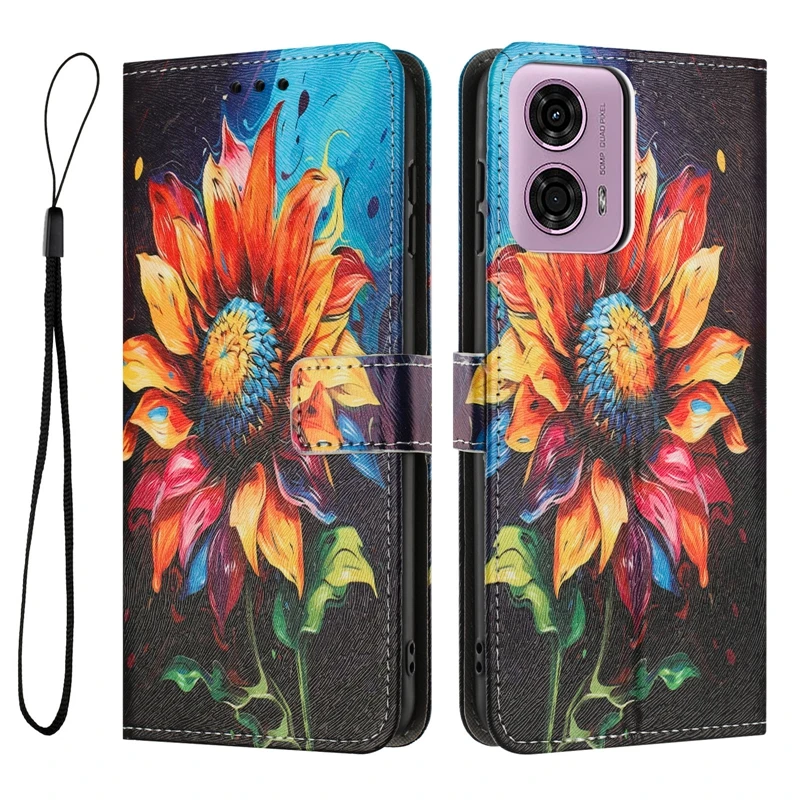 Para Motorola Moto G Stylus 5G 2024 funda pintada cartera protección funda de teléfono para Moto G Stylus 5G 2024 XT2419-2 funda de libro Coque - imagen 5