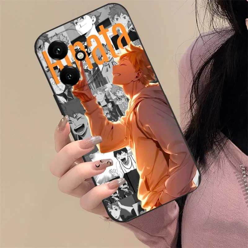 Shoyo Hinata funda de Anime para Honor Play 5T 50 4T 40 4 3 30 20 Magic 7 6 5 Lite Pro Plus Youth 5G funda de teléfono negra - imagen 4
