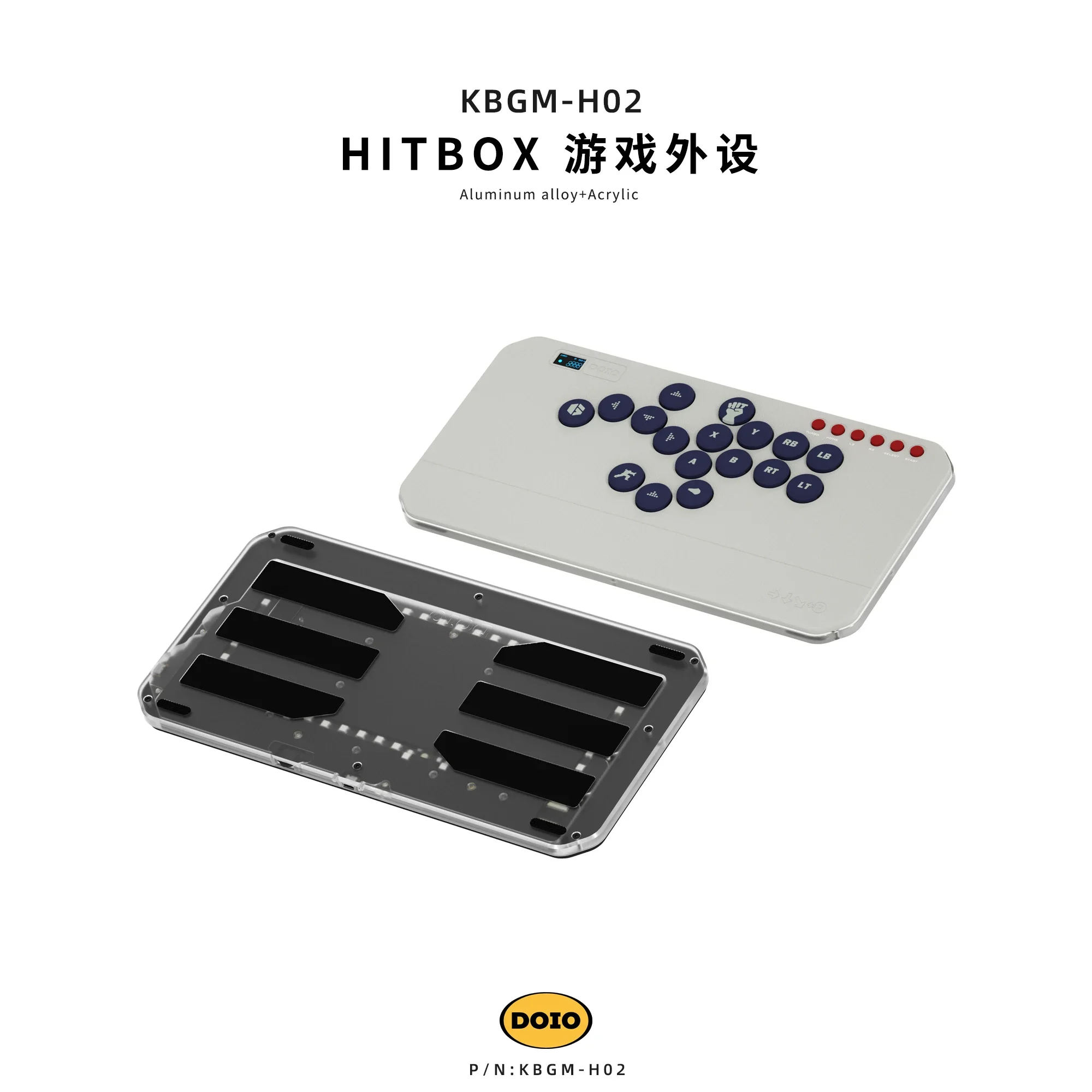 Doio Hitbox Kbgm-H02/HE teclado de juego con cable aleación de aluminio Mini 26 teclas teclado para juegos intercambio en caliente soporte personalizado Ps4 Ps5 Switch - imagen 3