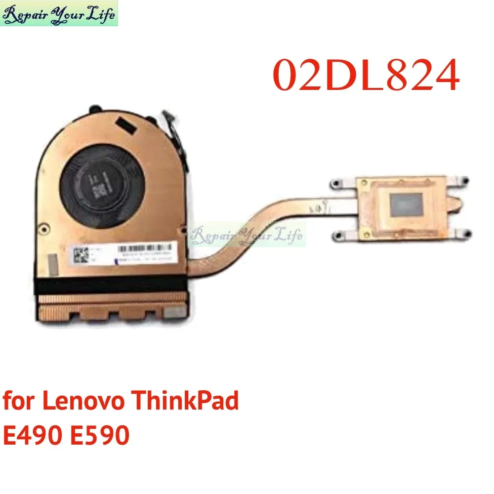 Disipador de calor de CPU 02DL822, ventilador para Lenovo Thinkpad E490 E590, radiador para ordenador portátil 02DL823 02DL824 02DL825 02DL826 EG50040S1-CF20-S9A - imagen 4