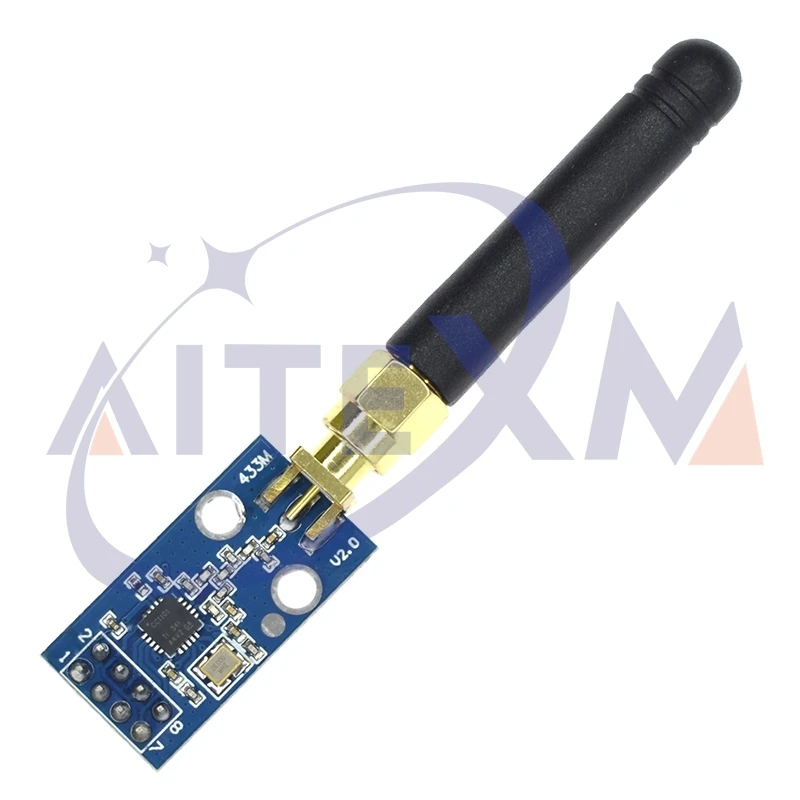 Módulo inalámbrico CC1101 de 433MHz con módulo transceptor inalámbrico de antena SMA para Arduino - imagen 4