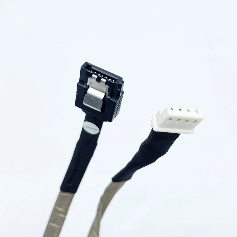 Combo Sata de 4 pines y 7 pines a codo de 90 grados 22P 7 + 15 Cable de alimentación de disco duro SATA para PC todo en uno HP 24-F037WCN - imagen 5