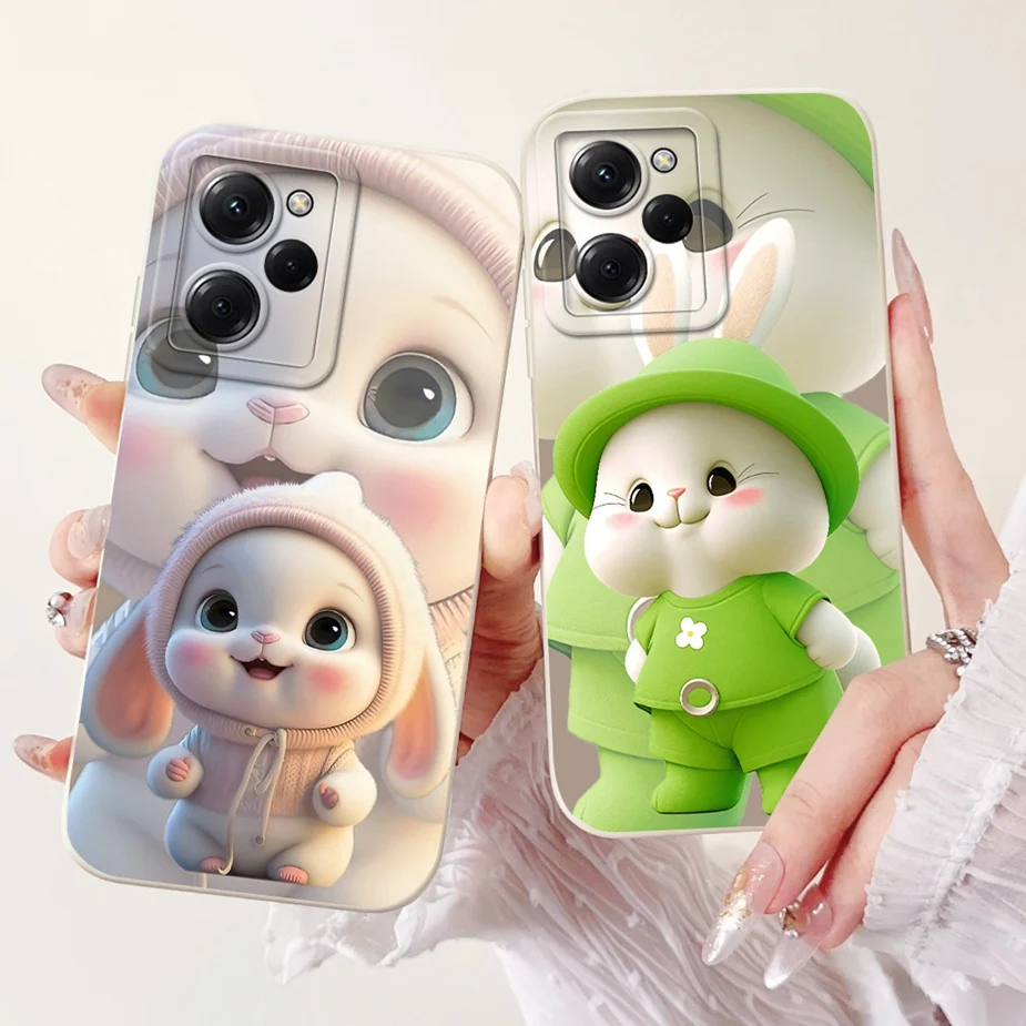 Para Xiaomi Poco X5 Pro 5G funda bonita con diseño de rejilla de gato funda de teléfono suave de TPU para Xiaomi Poco X5 PocoX5 Pro 5G funda trasera Coque - imagen 2