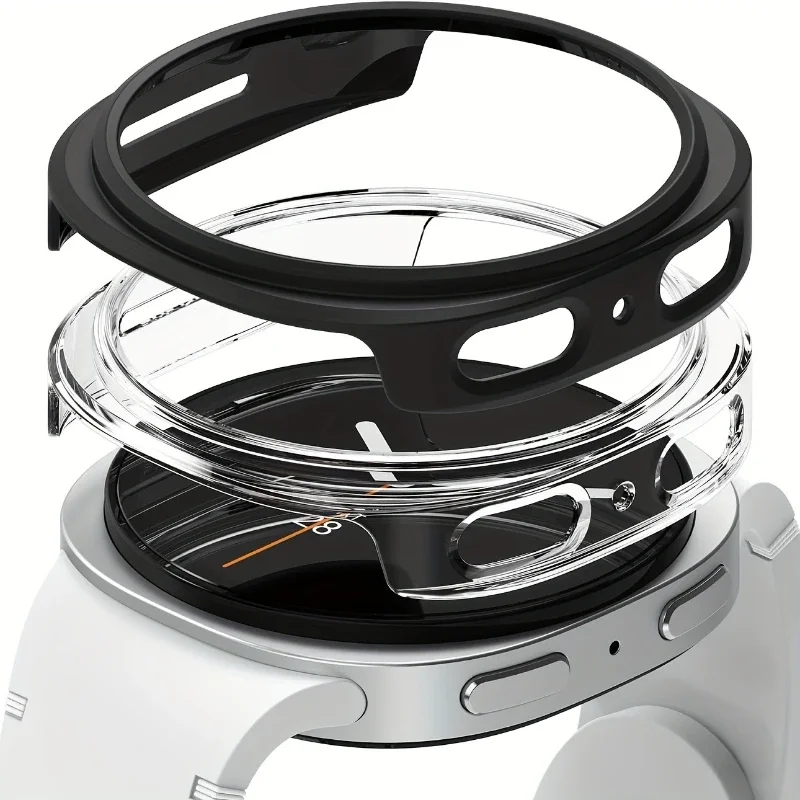 2 uds funda de PC para Samsung Galaxy watch 8 40-44mm cubierta dura mate protectora Galaxy Watch 8 Classic Hollow Out Shell Accesorios - imagen 2