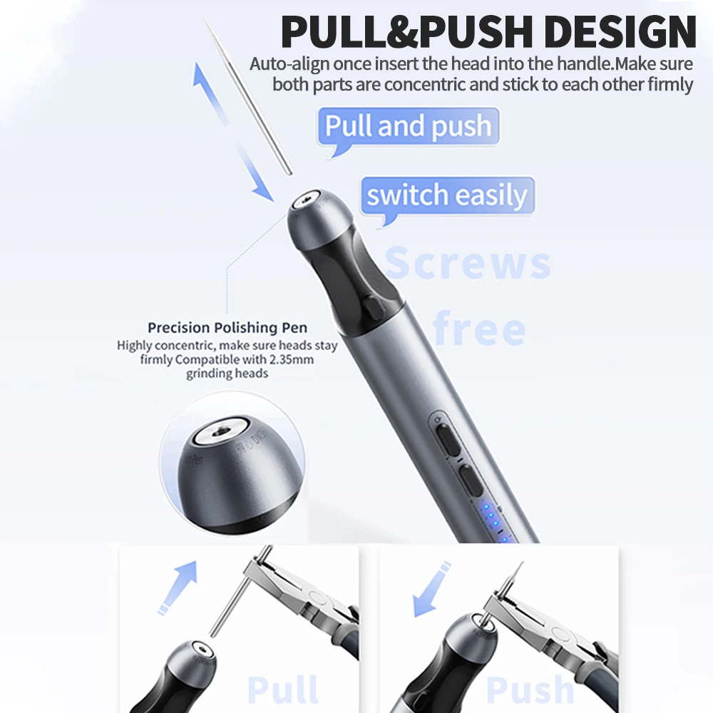 Qianli IHandy·DM460-K pluma de molienda de precisión para reparación de tabletas de teléfono móvil herramienta de eliminación de pegamento de corte de Chip de placa base - imagen 2