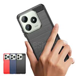 Funda Antigolpes OPPO Realme C61 - Carcasa TPU Fibra Carbono