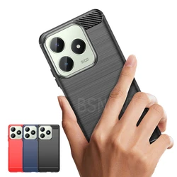 Funda Antigolpes OPPO Realme C61 - Carcasa TPU Fibra Carbono