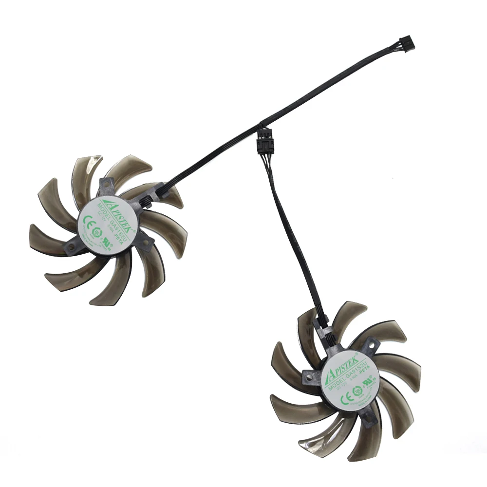 Para Palit GeForce GTX 1080 1070Ti 1060 ventilador de tarjeta de vídeo Dual OC con funda Original 85MM GA91S2U tarjeta gráfica de repuesto GPU - imagen 5