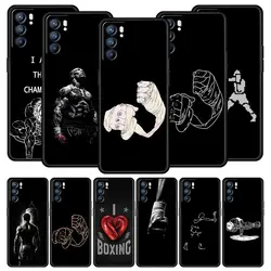 Funda temática de campeón de boxeo para Oppo Reno14 Reno13 Reno12 11 F 10 Find X5 X9 Pro A54 5G A53 A52 A9 A78 4G A79 A80 A98