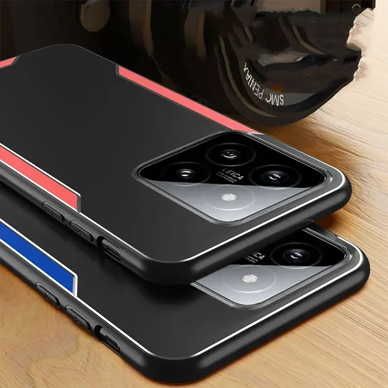 Funda rígida de Metal de aleación de aluminio para Xiaomi 14 T Pro 14 T, carcasa protectora de silicona Ultra mate para Mi14TPro, Xiaomi 14 Civi - imagen 3