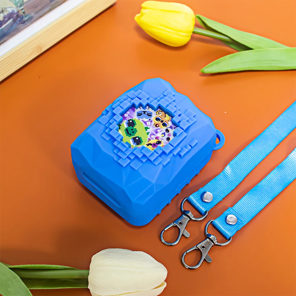 Funda de silicona con cordón, funda protectora de silicona, soporte protector de piel para Bitzee Magicals, juguete interactivo, mascota Digital - imagen 2