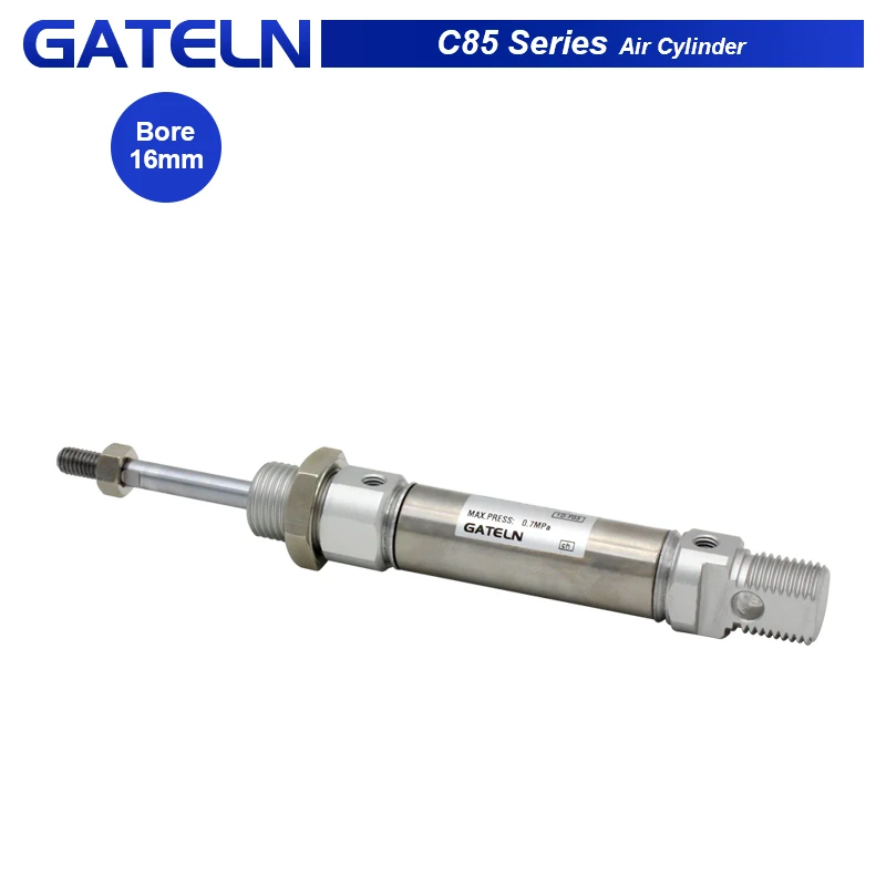 Cilindro de aire serie C85N16 CD85N16, mini cilindro de varilla única de doble efecto estándar CD85N16-40-B CD85N16-10-B