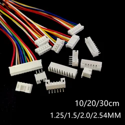 Kit Conectores JST ZH PH XH con Cable – Enchufes Macho Hembra 2.54mm