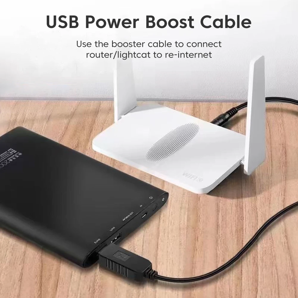 Cable USB Elough Boost Line DC 5V a DC 12V / 9V WiFi a Powerbank Cable convertidor USB Cable elevador para enrutador WIFI/cámara - imagen 3