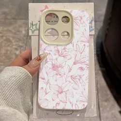 Funda Xiaomi Redmi Note 14/13/12/11/10 - Lirio Rosa Antigolpes Suave