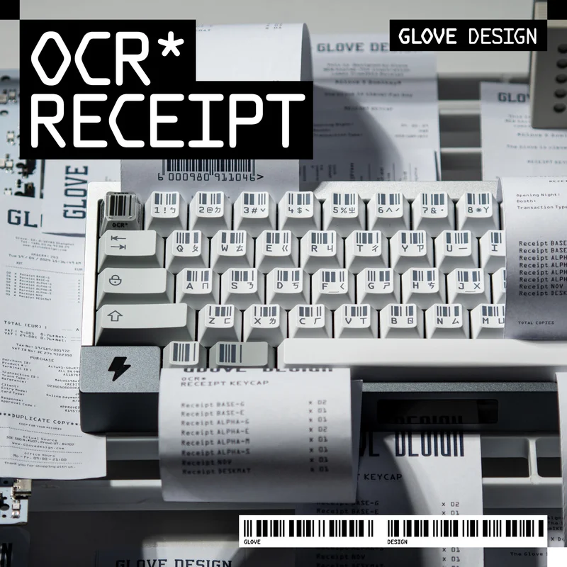 Teclas de recibo OCR estilo minimalista Domikey Pbt teclas de sublimación Base teclas de teclado mecánico parcialmente personalizadas - imagen 3