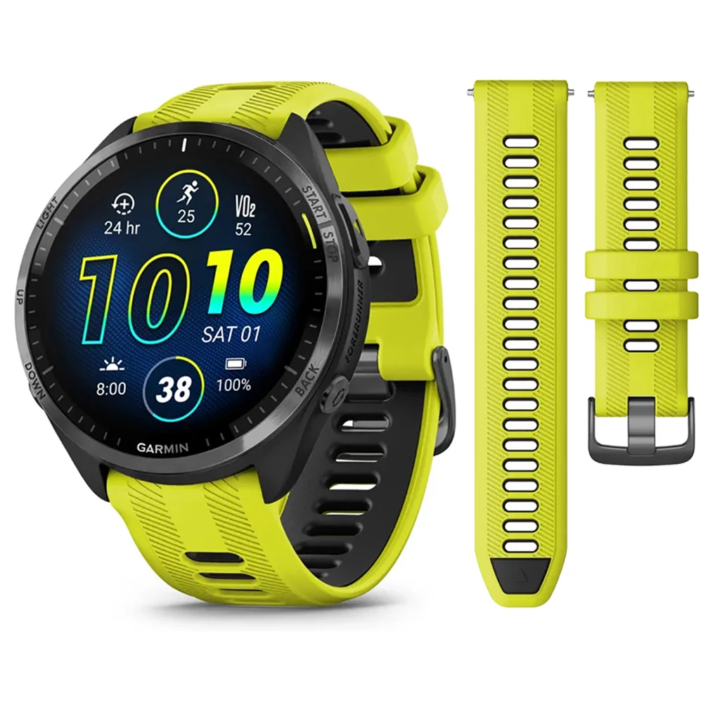Correa de silicona deportiva para reloj Garmin Forerunner 965, accesorios de pulsera para Forerunner 955 Solar 945 LTE 935 745 - imagen 2