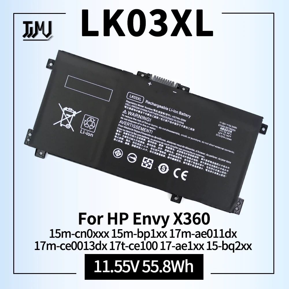 Batería LK03XL L09281-855, pila para HP Envy X360 15m-cn0xxx 15m-bp1xx 17m-ae011dx 17m-ce0013dx 17t-ce100 17-ae1xx 15-bq2xx, 916814-855