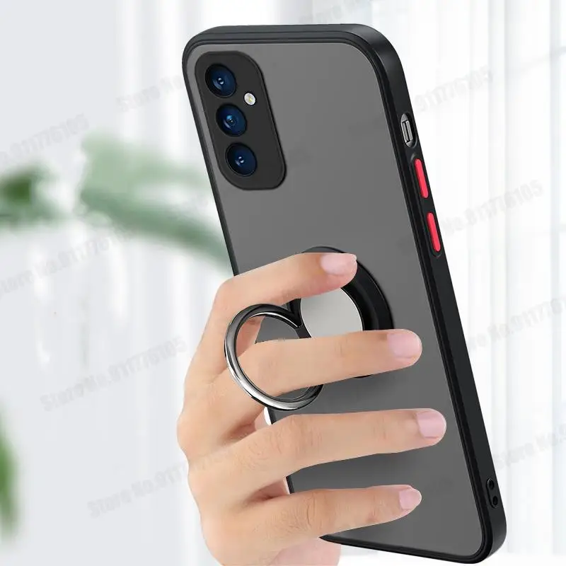 Funda con anillo Ultra magnético a prueba de golpes para Samsung S23 Galaxy S22 Plus S21 S20FE Note 20, funda dura mate Ultra agradable a la piel - imagen 4