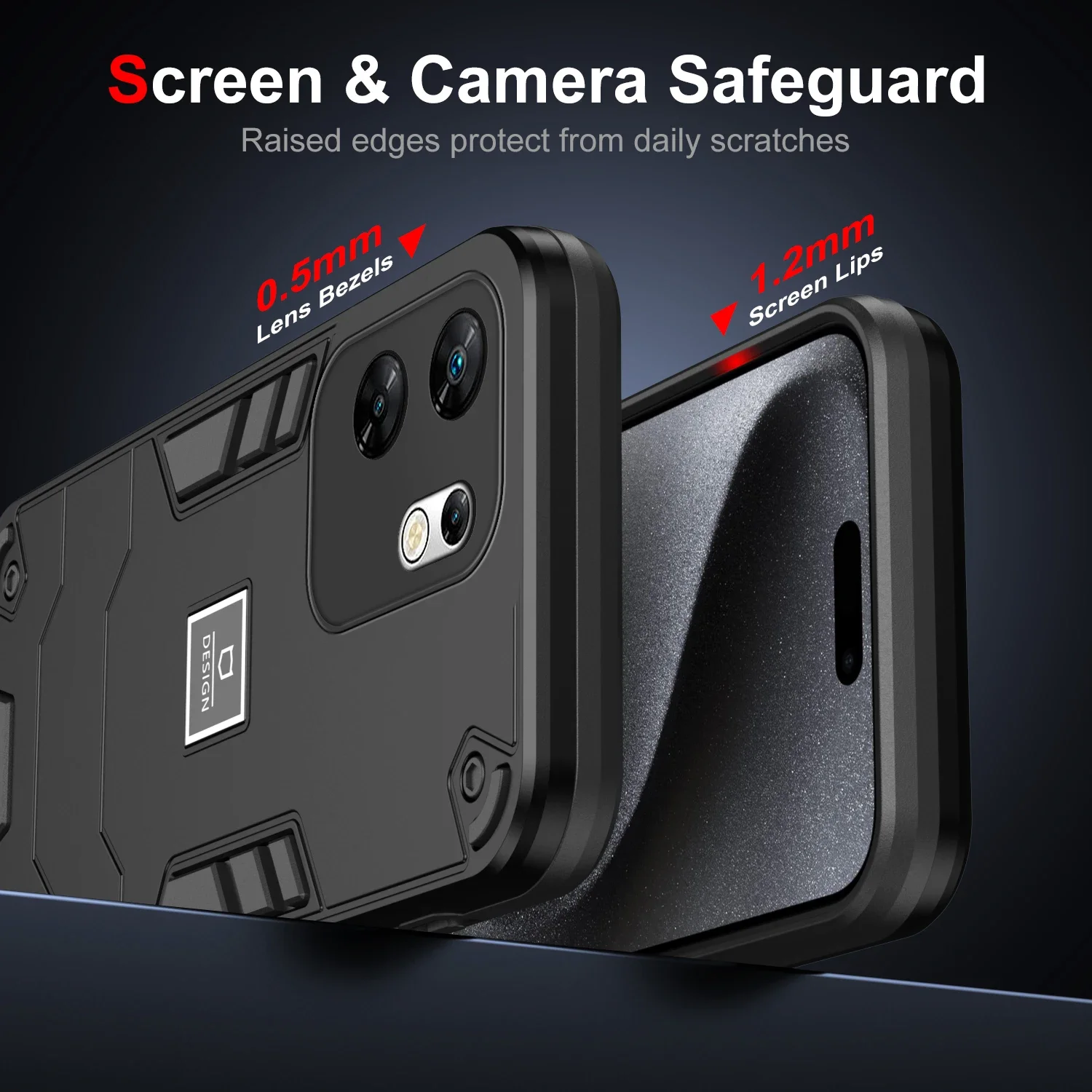 Funda de teléfono 2 en 1 con armadura resistente a prueba de golpes para Infinix Zero 30 4G X6731B, marco de TPU suave, funda protectora trasera de plástico duro - imagen 4