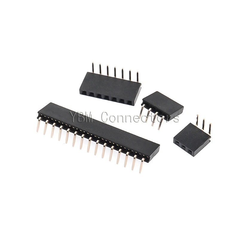 10 Uds 2,0 MM base de aguja doblada de una sola fila 90 grados horizontal 2,0 fila de flexiones madre 1*2p3P4P5P6P8P10P 1x40P - imagen 4