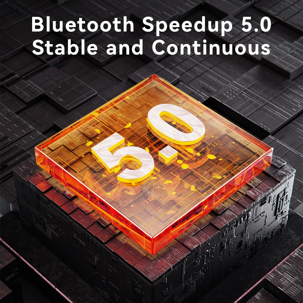 Auriculares inalámbricos HiFi con banda para el cuello, cascos con micrófono y cancelación de ruido de graves, resistentes al agua, deportivos y para correr - imagen 5