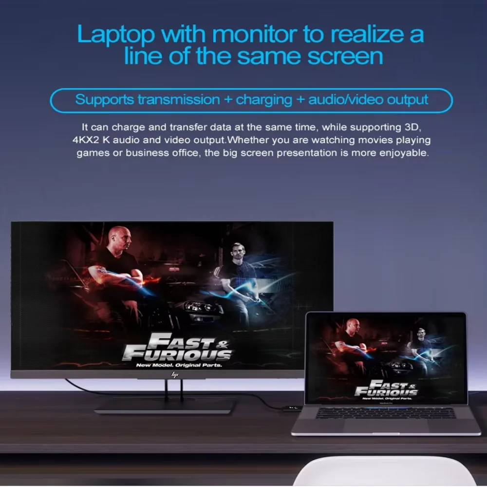 Cable USB 3,2 Gen 2 tipo C a C 4K 60Hz PD 240W 20Gbps datos para iPhone 15 Pro Max Macbook iPad Samsung TV cargador de disco duro - imagen 2