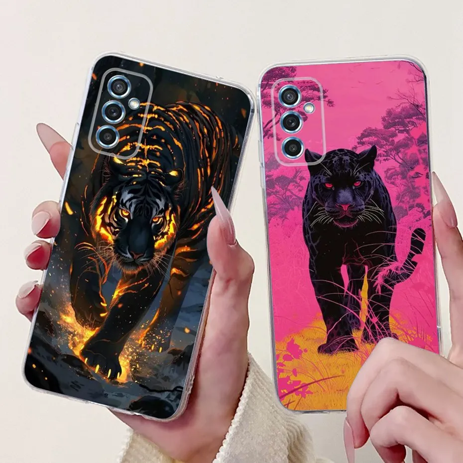 Nuevo diseño de funda de teléfono para Samsung Galaxy M52 5G, funda trasera transparente de TPU para Samsung M52 5G SM-M526B, fundas de silicona suave - imagen 5