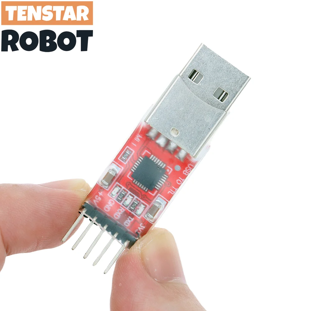 TENSTAR-módulo USB A TTL Serial UART STC, Cable de descarga, Super Brush Line, actualización tipo A, 5 pines, 2 piezas, CP2102 - imagen 2