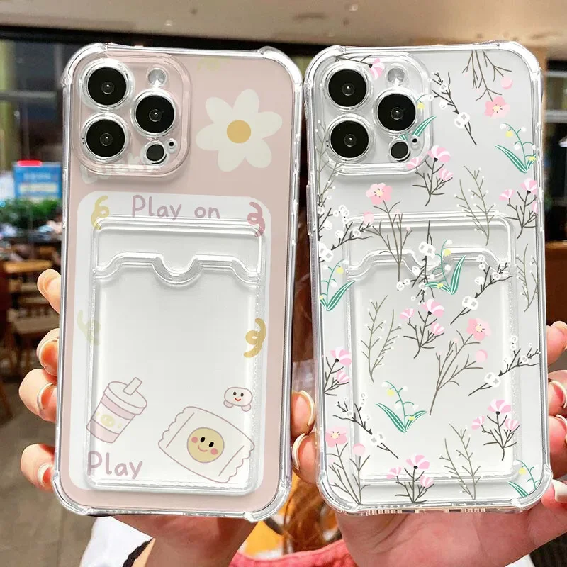 Sorriso Margarita flor cartera tarjetero funda, soporte para Xiaomi Redmi Note 13 12 Pro 5G 8 9 10 11 Pro 12S 11S 13C 10C 12C 9A 9C A1 A2 - imagen 2