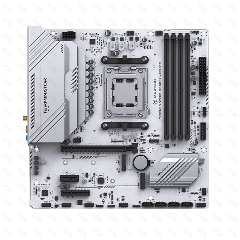 Placa base Maxsun B650M compatible con Ryzen 7000-9000 DDR5 Max 192GB OC8000MHz + ARGB 2 * M2 NVME juegos WIFI integrados - imagen 4