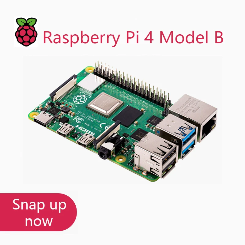 Kit de placa de desarrollo Original oficial Raspberry Pi 4 modelo B RAM 2G 4G 8G CPU de 4 núcleos 1,5 Ghz 3 velocidades que Pi 3B + - imagen 2