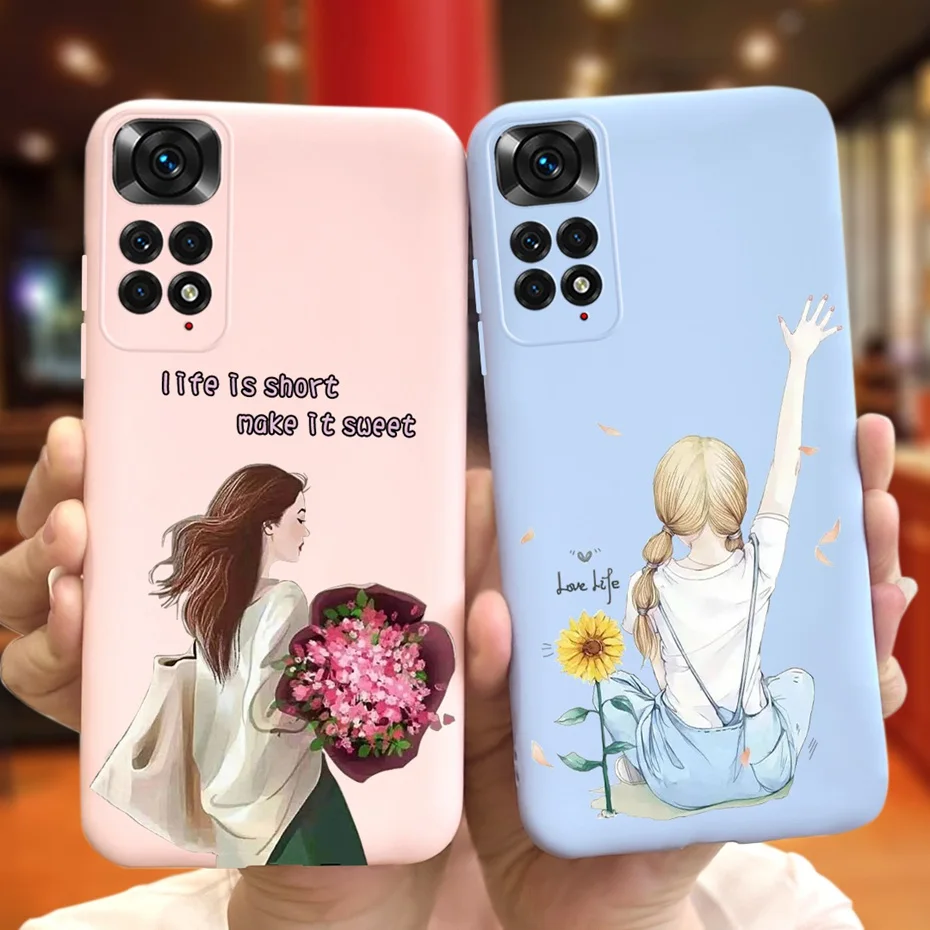 Funda de teléfono para Xiaomi Redmi Note 11 Pro 4G, diseño de moda, funda de TPU de silicona suave para Redmi Note 11 11s 4G Note11 11Pro - imagen 4