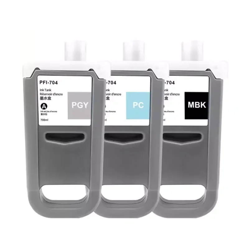 El cartucho de tinta PFI-704 PFI704 es adecuado para Canon iPF W8300 8310 8300s 8310s cartucho de tinta pigmentada para impresora de gran formato - imagen 4