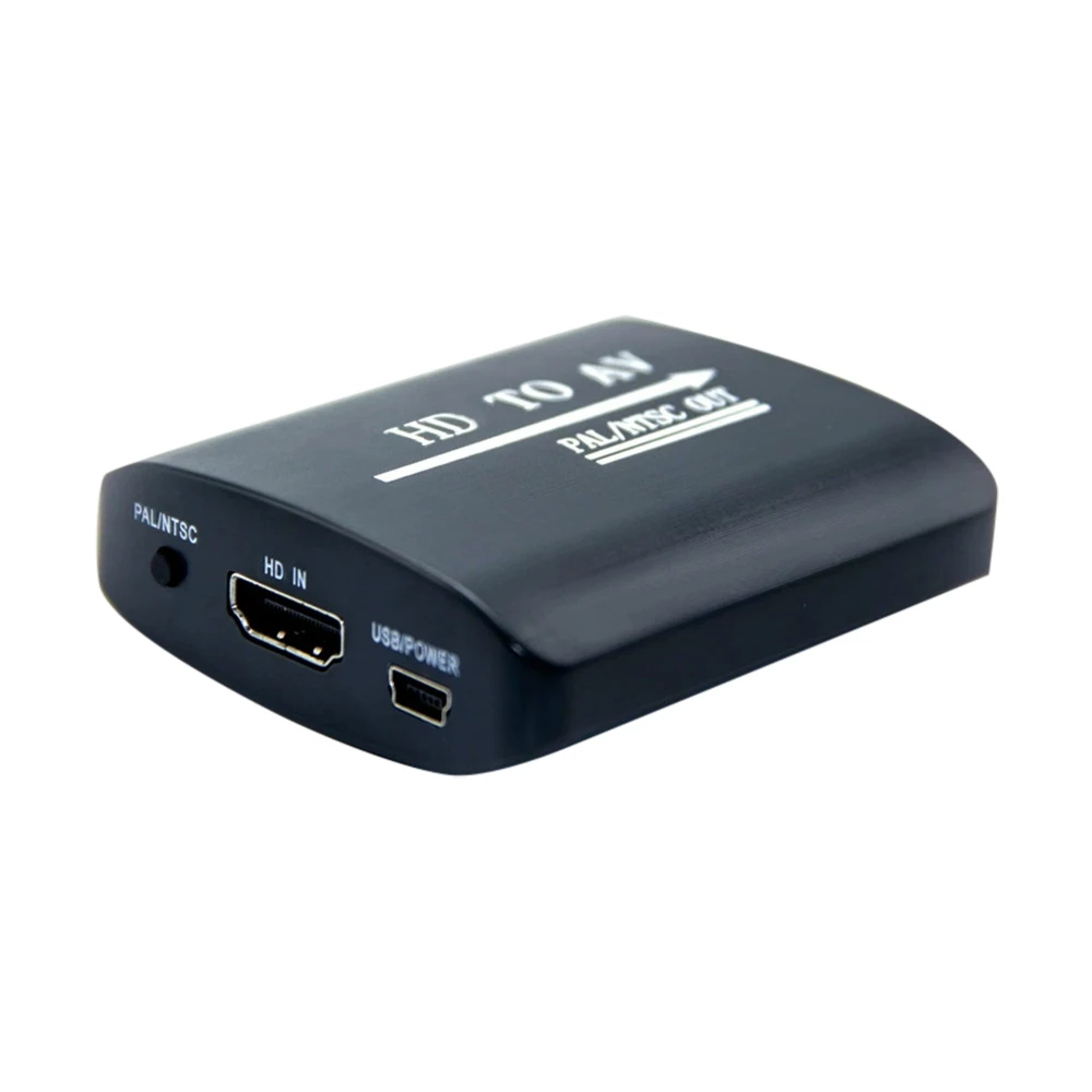 Compatible con HDMI a RCA AV CVSB L/R Video 1080P, caja convertidora de escalador, adaptador compuesto de vídeo HD, adaptador HDMI2AV, compatible con NTSC PAL - imagen 5