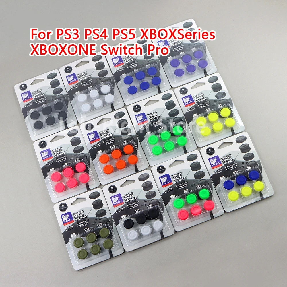 1 Juego de empuñadura de silicona para PS3, PS4, PS5, tapa de palanca analógica para consola XBOX Series Switch Pro XBOXONE