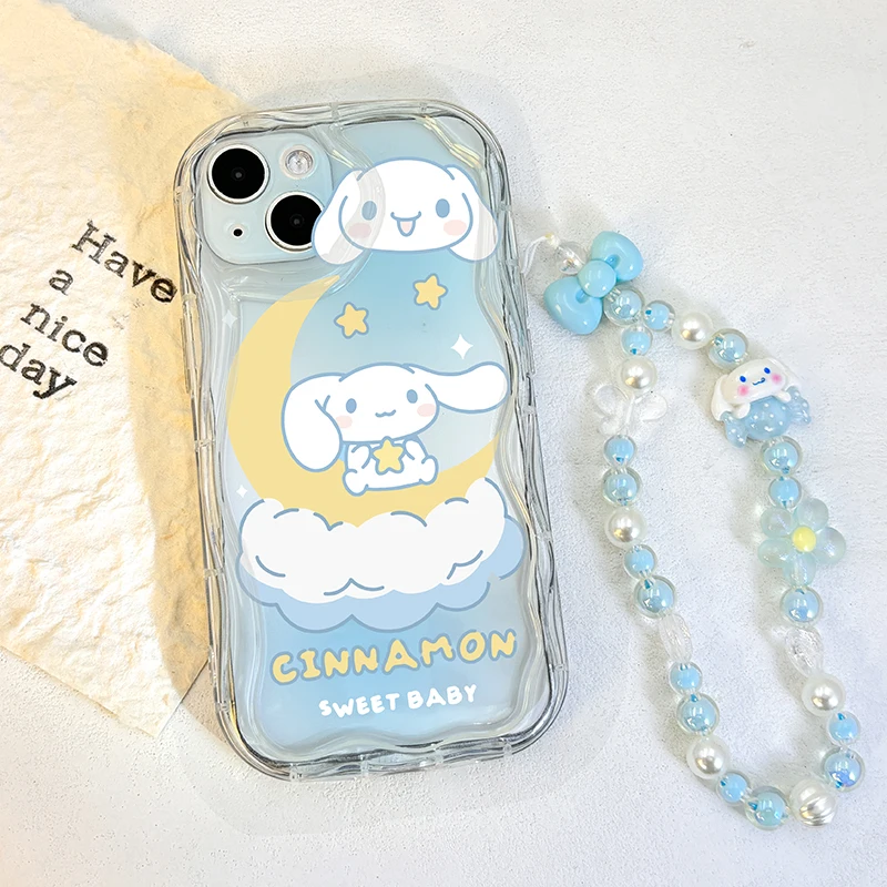 Bonita funda con cadena Kuromi Cinnamoroll Melody para Infinix Spark Go 2 Hot 50 Pro Plus Smart 10 Plus Note 50X 50S 50 Pro Camon 30 Pro - imagen 3