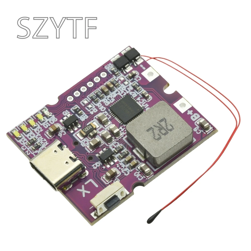 Banco de energía de 22,5 W, módulo de banco de energía móvil de carga rápida bidireccional para placa de cargador de batería de litio compatible con PD/QC2/3,0 QC4 + - imagen 5
