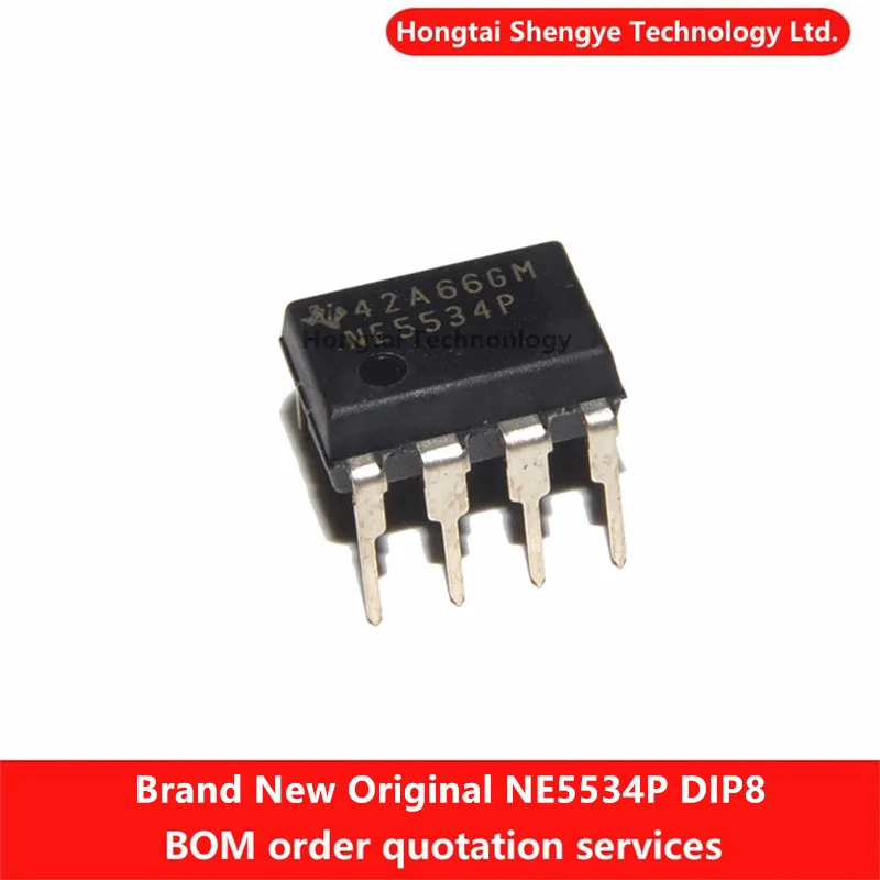 Amplificador Op único clásico de bajo ruido, nuevo Original, TI/Texas Instruments NE5534P