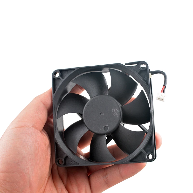 PVA080G12P 8cm 80mm ventilador 80x80x25mm DC12V 0.32A ventilador de refrigeración de flujo Axial de 2 pines para grabadoras de fuente de alimentación - imagen 5