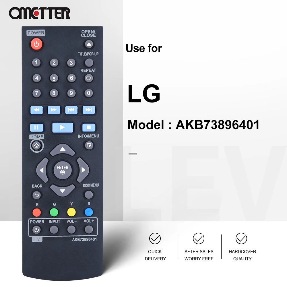 AKB 73896401   Control remoto apto para reproductor de DVD de disco BLU RAY BPM25 BPM35 UP870 BPM25 BPM34 BP350 BP155 BP145 BP125N - imagen 3