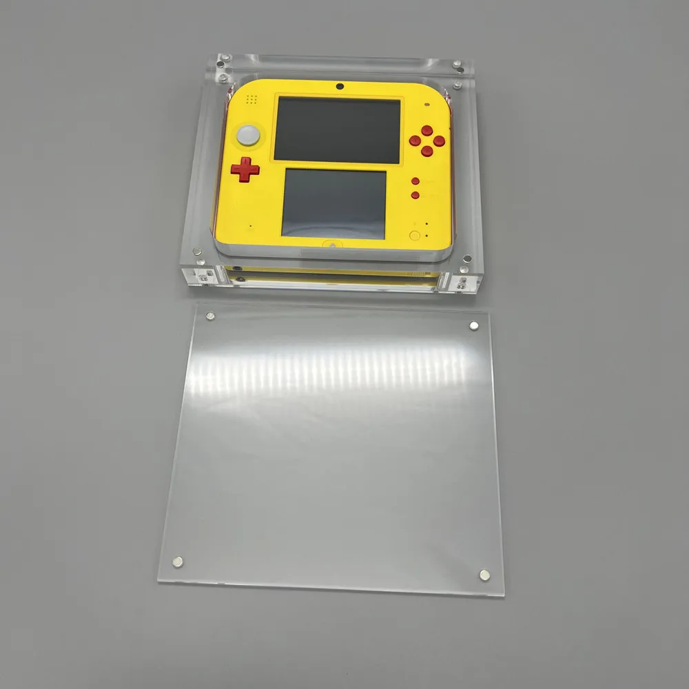 Caja de almacenamiento de consola de cubierta magnética acrílica de alta transparencia para Nintendo 2DS old - imagen 3