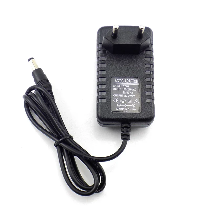 12V 2A 2000mA US EU enchufe 100-240V AC a DC adaptador de corriente cargador adaptador de carga para interruptor de lámpara de tira LED - imagen 4