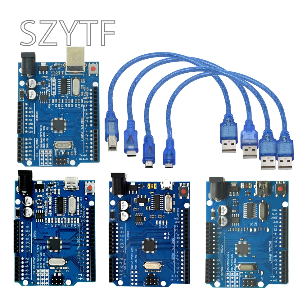 Placa de desarrollo R3 WeMos WiFi R3 ATMEGA328P/PB Chip CH340G para UNO R3 Arduino Placa de desarrollo WeMos ESP8266