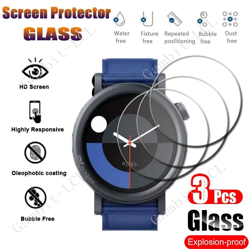 3PCS 9H Tempered Glass Screen Protector For Nothing CMF Watch Pro 2  WatchPro2 Pro2 CMFWatchPro2 Sport Smart Watch Cover Film