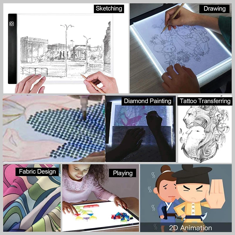 Caja de Luz LED A3 A4 A5 – Almohadilla regulable para dibujo - imagen 3