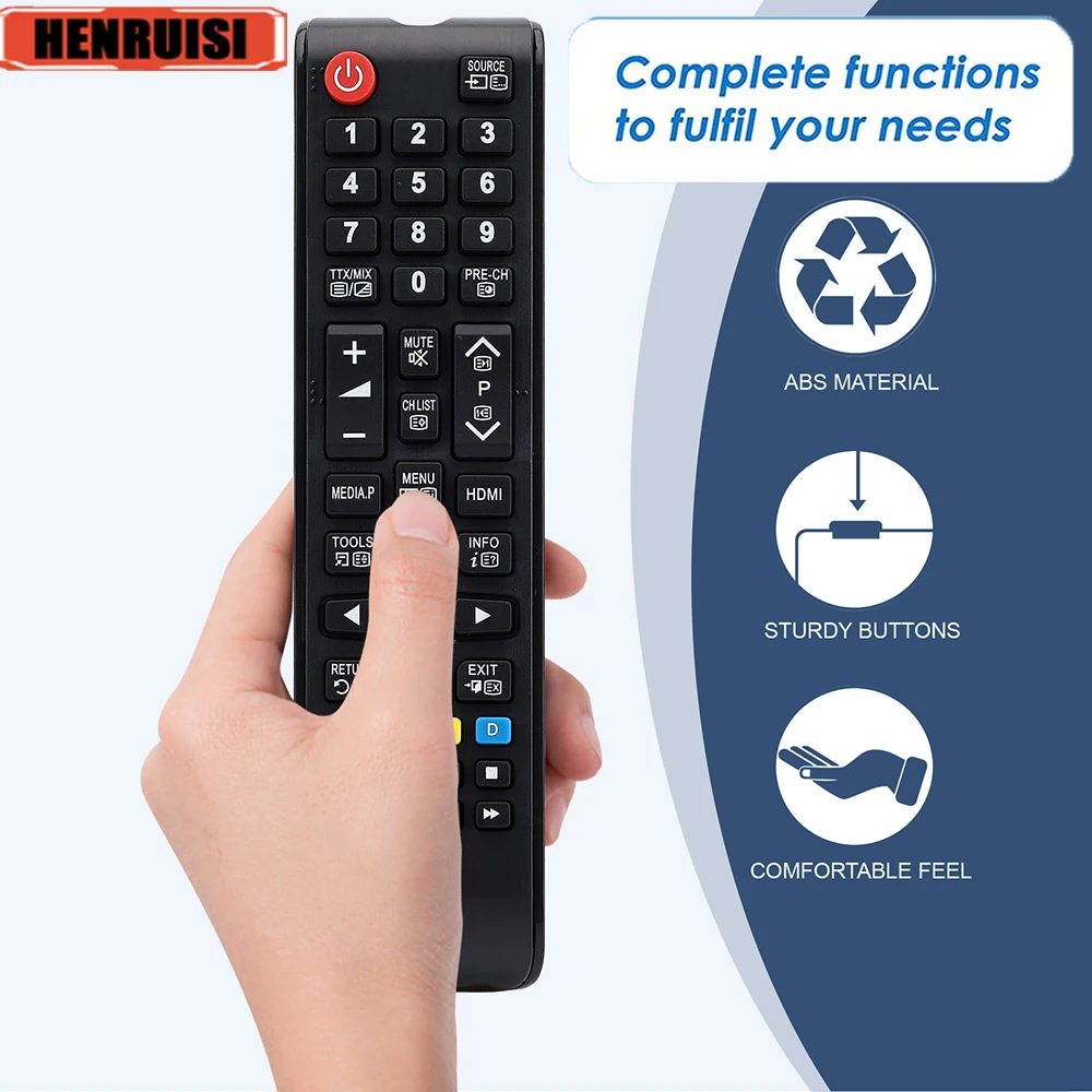 Nuevo BN59-01199F Control remoto Universal para Samsung SMART TV UN32J4500AFXZA UN50J6200AFXZA UN65JU640DAFXZA UN48JU6400FXZA
