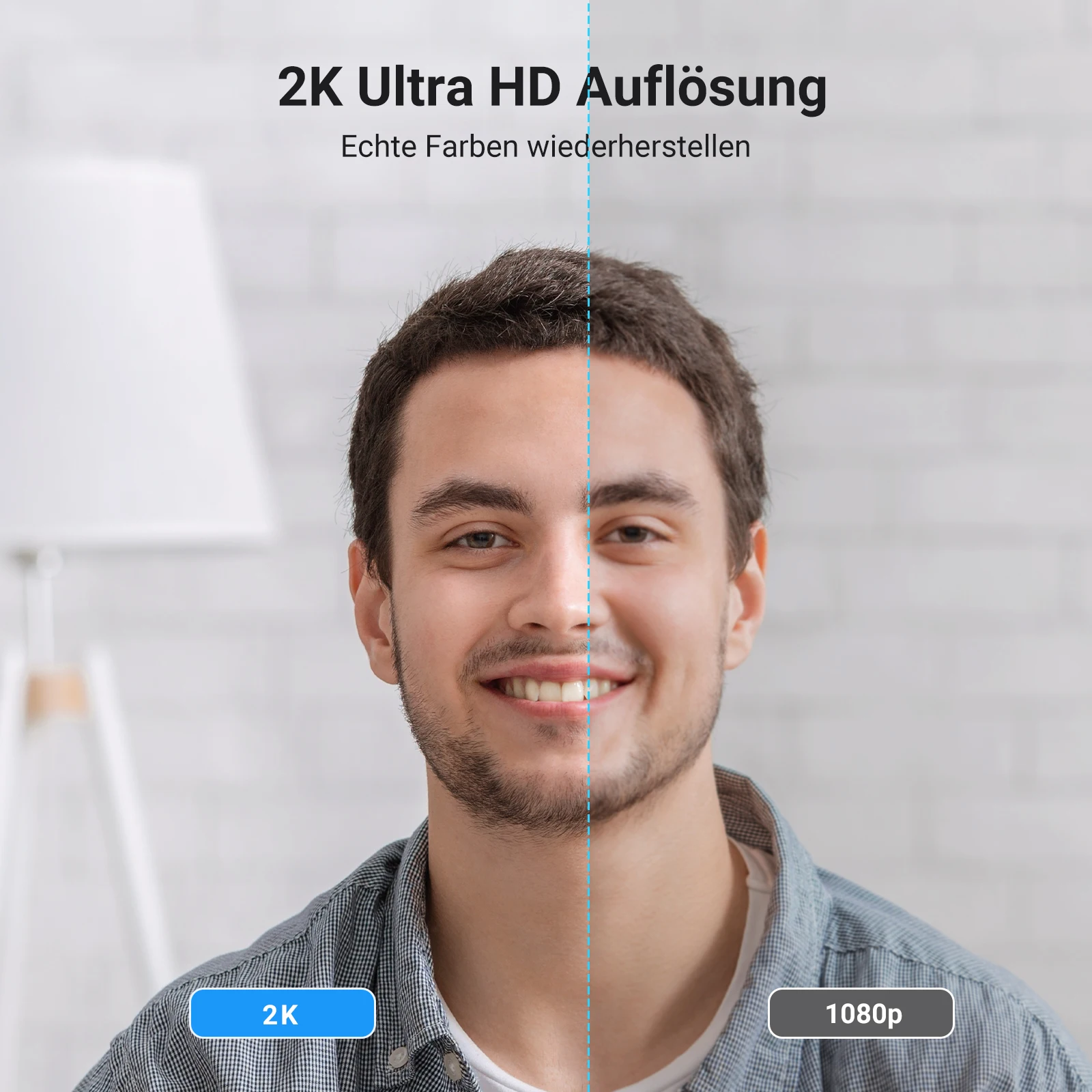 UGREEN-minicámara Web con USB, 2K, HD, micrófonos duales para Youtube, Zoom, videollamadas, 30fps - imagen 3