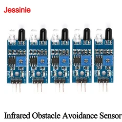 Módulo de Sensor de evitación de obstáculos infrarrojo para Arduino, Robot de coche inteligente, fotoeléctrico reflectante de 3 cables, 5 piezas/1pc, MH-B